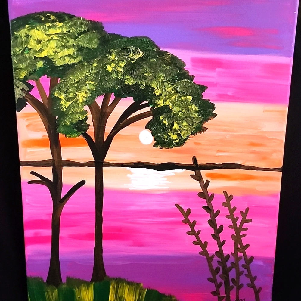 Purple sky